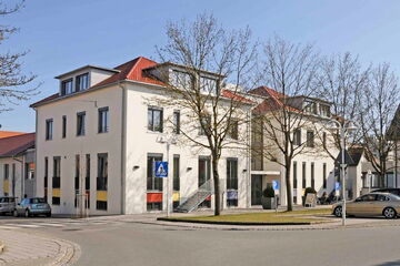 Das Gebäude des Familienzentrums Hoffmannhaus Wilhelmsdorf
