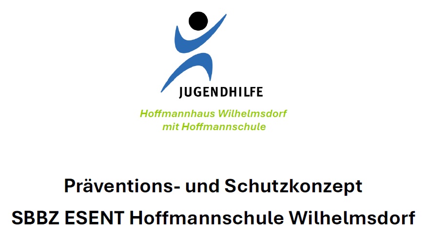 Titelbild des Präventions- und Schutzkonzepts der Hoffmannschule Wilhelmsdorf.